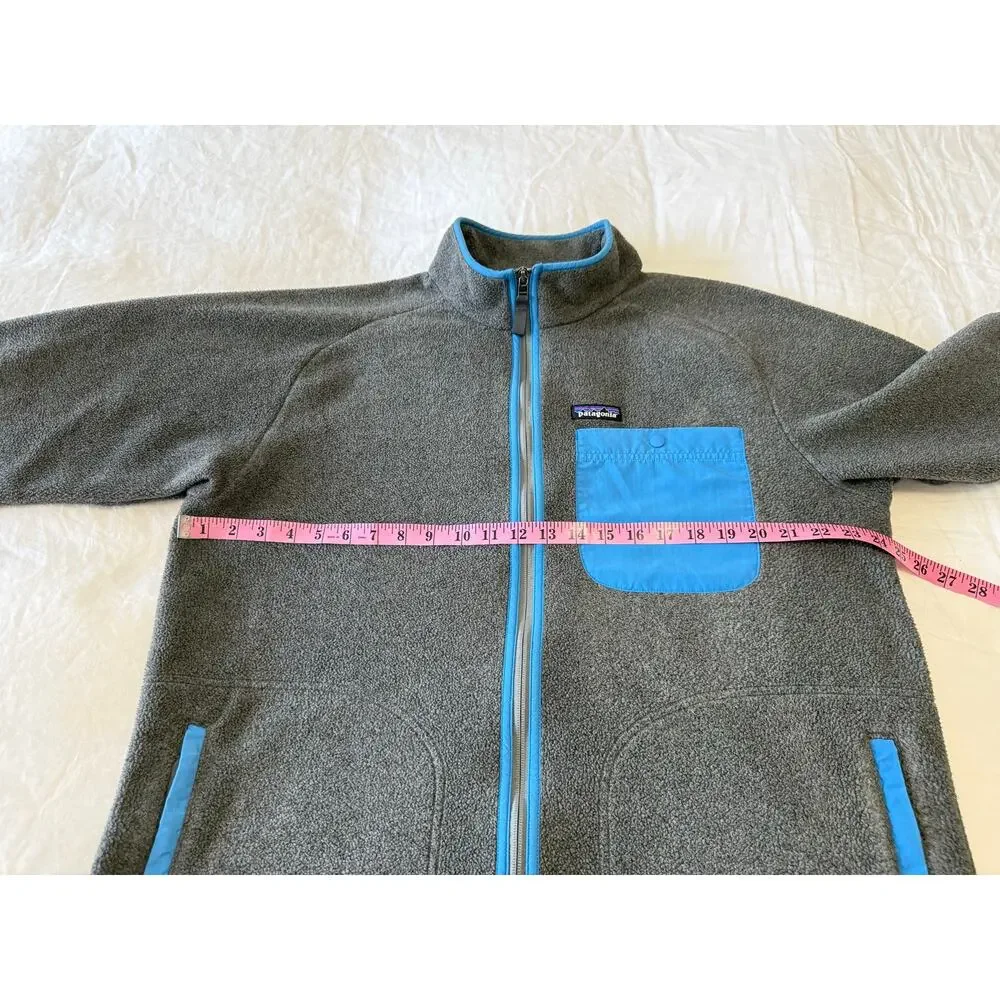 Patagonia | Men’s Large | Gray Blue Karstens Synchilla Jacket | Full Zip Outdoor